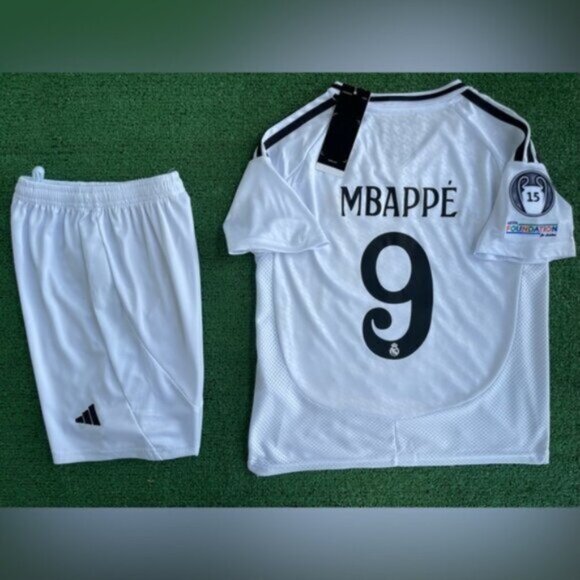 2024/25 Real Madrid kids soccer jersey youth Mbappe